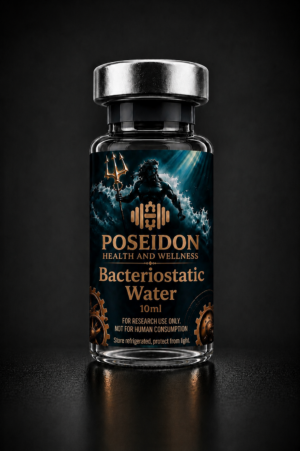 bac water 10ml research peptide by poseidon health and wellness