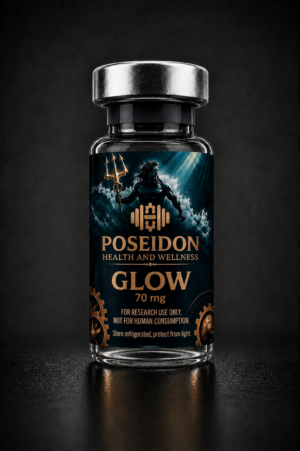 glow 70mg research peptide by poseidon health and wellness