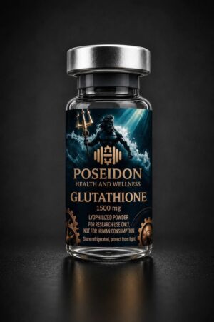 glutathione 1500mg research peptide by poseidon health and wellness