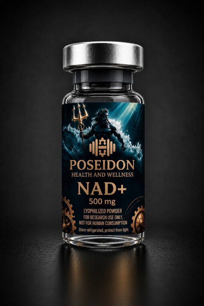 nad+500mg research peptide by poseidon health and wellness