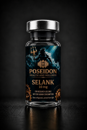 selank 10mg research peptide by poseidon health and wellness