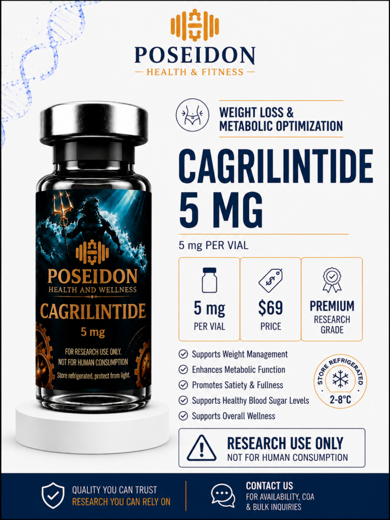 cagrilintide 5mg ps research peptide by poseidon health and wellness