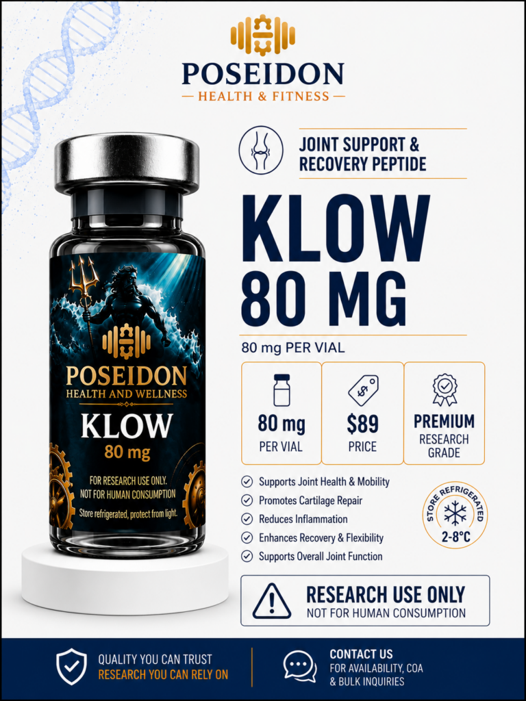 klow 80mg ps research peptide by poseidon health and wellness